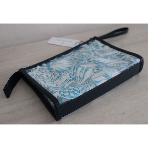 Vera Bradley 27864-11529 Black Trim/Handle Shore Enough Clear Beach Wristlet Bag - Picture 5 of 6